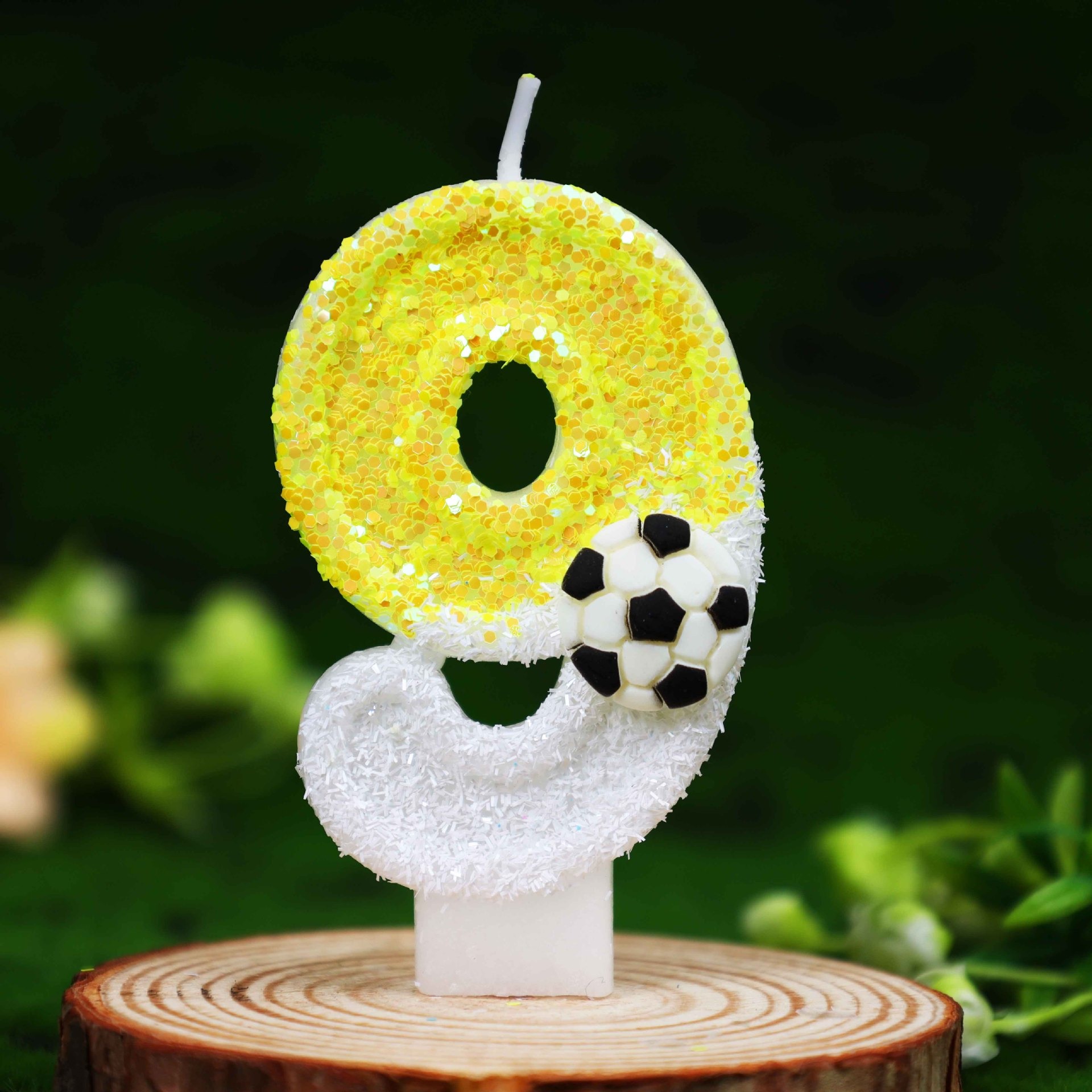 Żółto-białe cekinowe sportowe  – Candle Supplies Usa recenzja i cena