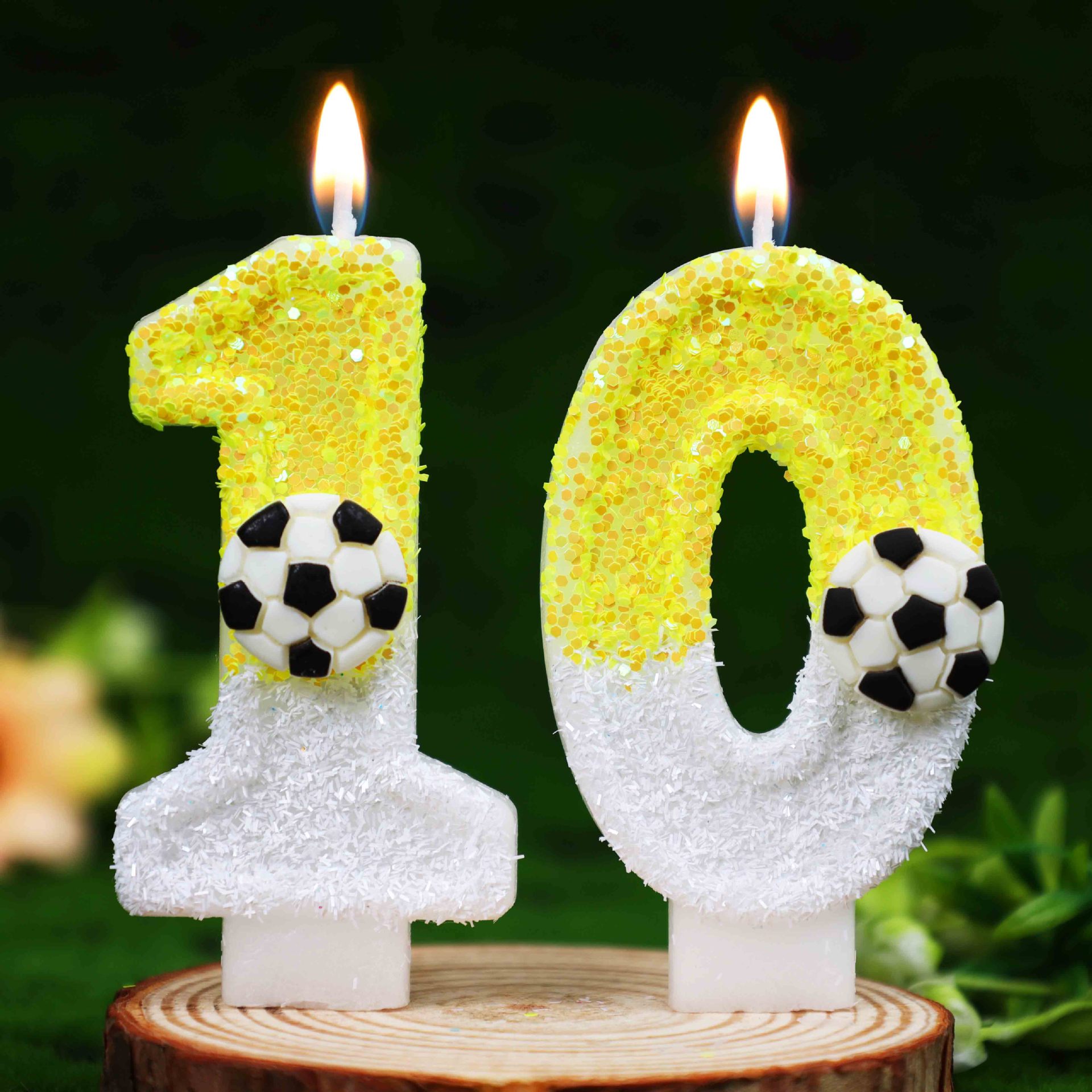 Żółto-białe cekinowe sportowe  – Candle Supplies Usa recenzja i cena